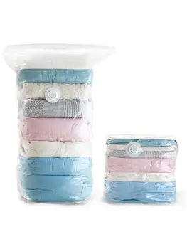 

Vacuum Space Saver Bags Jumbo Extra Compressed Closet Organizers And Storage Bags For Comforters,Pillows,Clothes,No Pumps Needed