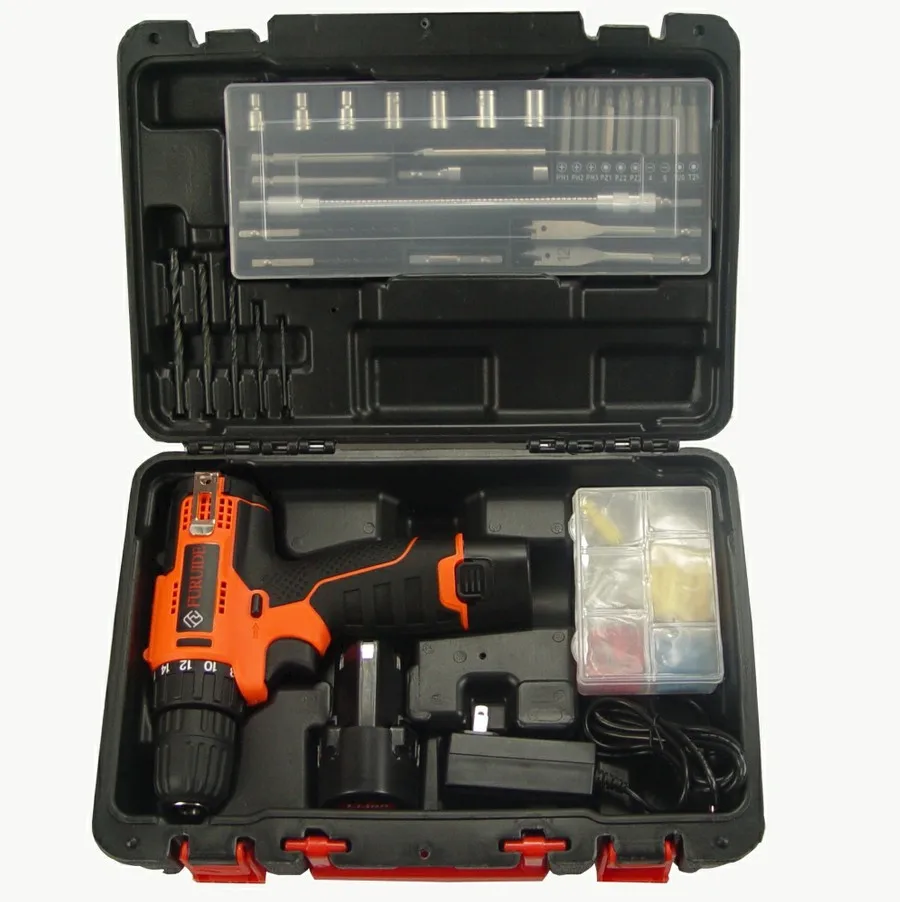 

Household Tool Packaged Combination Electric Screwdriver Lithium Battery Rechargeable Hand Drill Hardware Toolbox