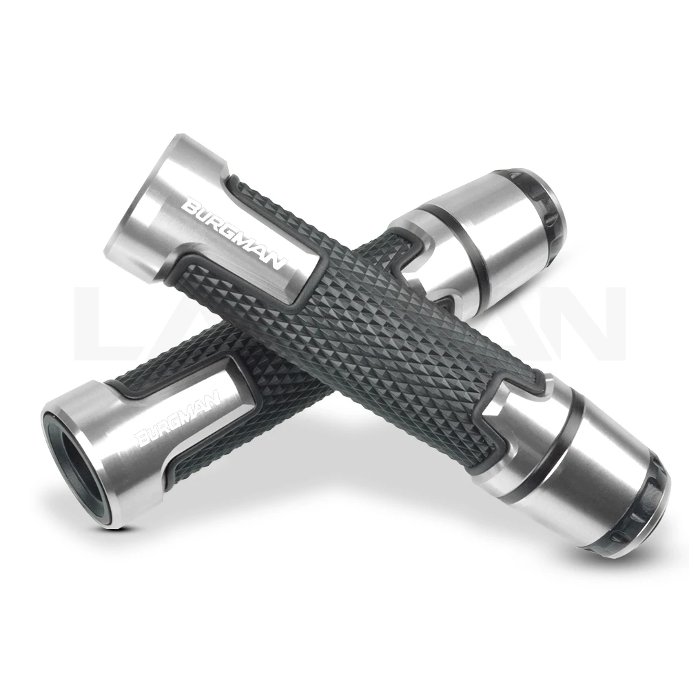 Sliver Burgman Для Suzuki BURGMAN 7/8, мотоциклетные ручки на руль, рукоятка Burgman 650 400 125 200 AN650 AN400 AN125 AN200, аксессуары - Цвет: Sliver Burgman