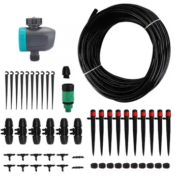 

US Thread Automatic Irrigation Kit Garden Watering Set Irrigation Controller Connector Hose Kit
