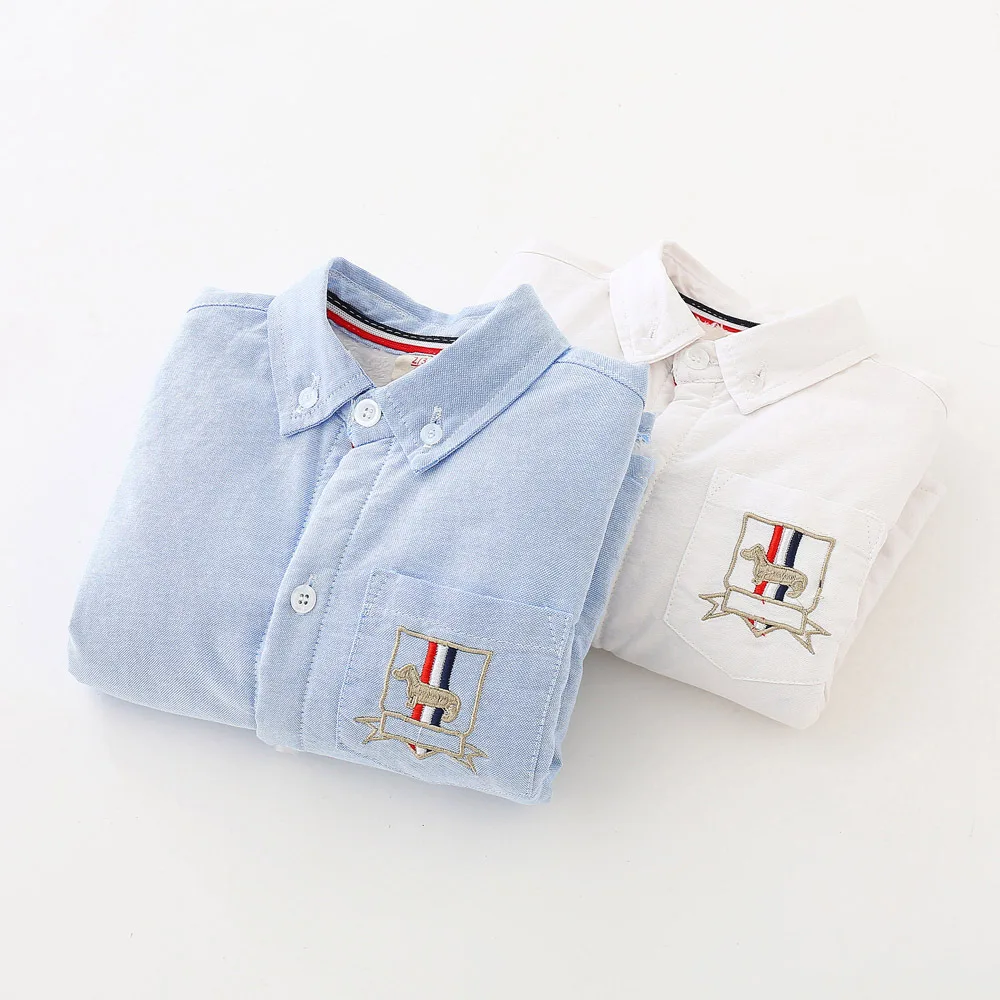 Зимние рубашки для мальчиков детская белая рубашка детская блуза для мальчика, модные формальные корейские плотные топы с длинными рукавами для малышей вечерние От 1 до 10 лет