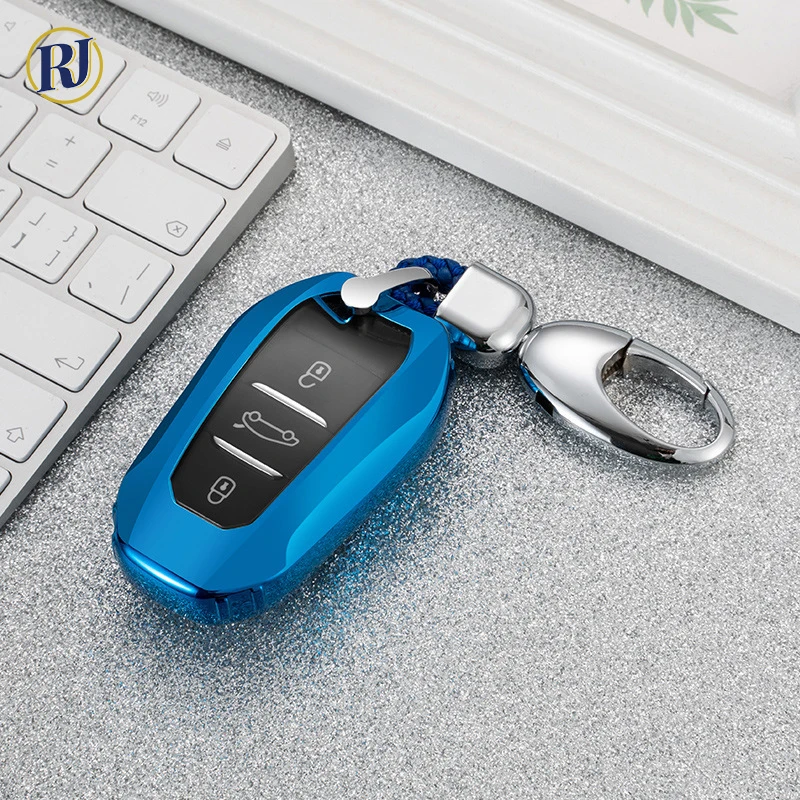 Soft TPU Car Remote Key Case Cover For Peugeot 208 308 408 508 5008 3008 4008 DS5 DS6 DS3 Accessories Full Keychain Holder | Автомобили и