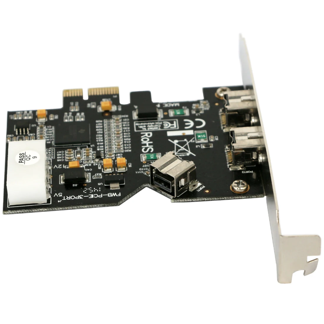 Плата расширения PCIe PCI E x1 на 3 порта 1394B для FireWire 800 IEEE 1394 B 2 + 1 Карта контроллера