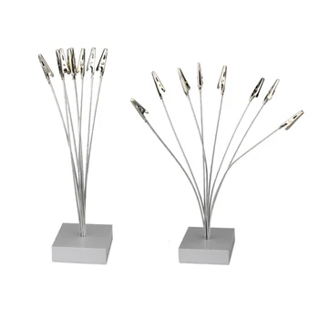 

1pc Photo Holder Stand 8-branch Tree Style Creative Photo Picture Postcard Note Holder Display Stand