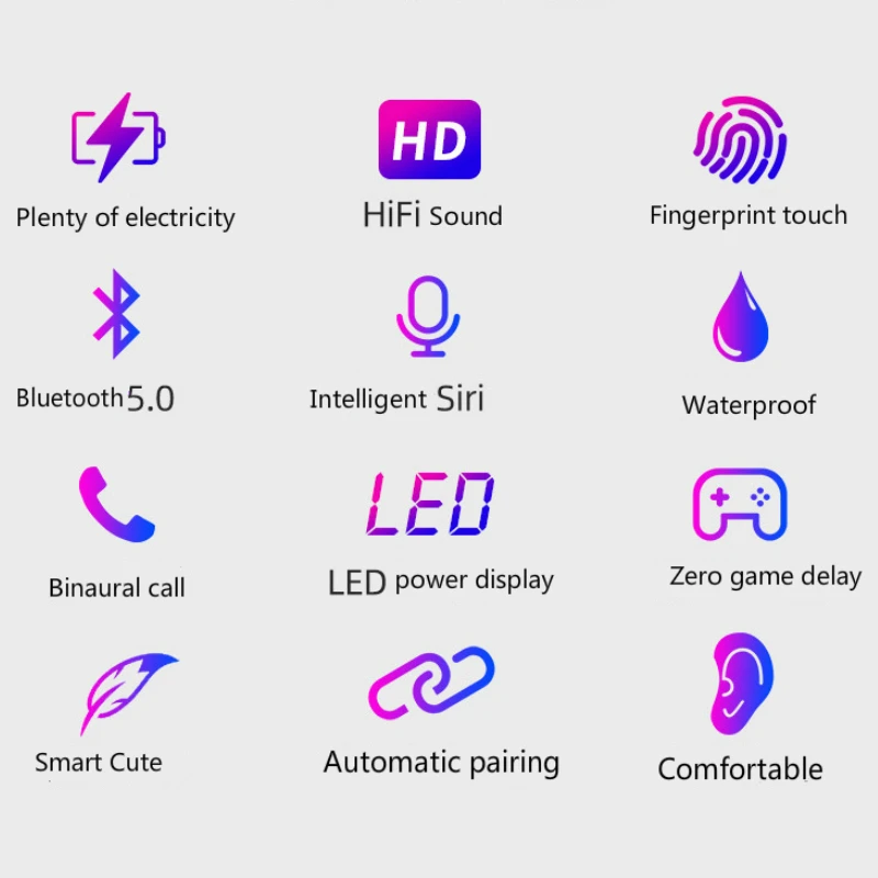 Lenovo HT28 True Wireless Bluetooth 5 0 Headset Stereo Sound HD Noise Reduction Sports Running Music Waterproof