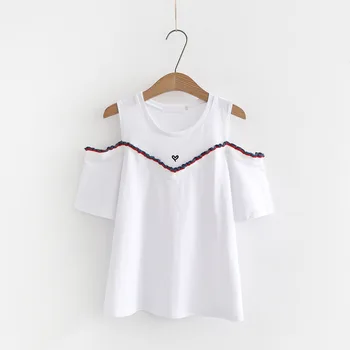 

Women T-shirts Summer Short Sleeve Female T shirt Women Clothing Casual Tee Tops Cotton leisure round neck