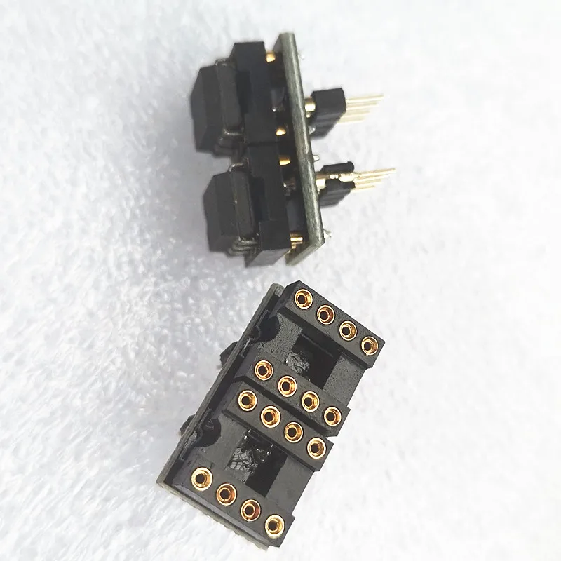 Single op amp to dual op amp socket Op adapter Gold-plated For AD797 NE5534 2 piece operational amplifier