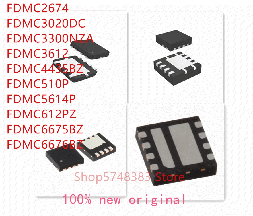 10 шт./лот FDMC2674 FDMC3020DC FDMC3300NZA FDMC3612 FDMC4435BZ FDMC510P FDMC5614P FDMC612PZ FDMC6675BZ FDMC6676BZ IC | Электроника
