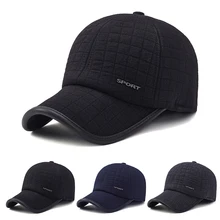 

Letter Baseball Cap Adjustable Hat Ear Protection Baseball Cap Solid Color Baseball Cap Peaked Cap Comfortable Winter Warm Cap