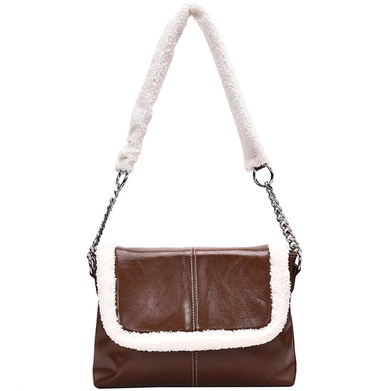 

iVog New Arrival Everyday Ladies Small Messenger Crossbody Handbag gg Fur Fashion Hand Bags for Women 2019