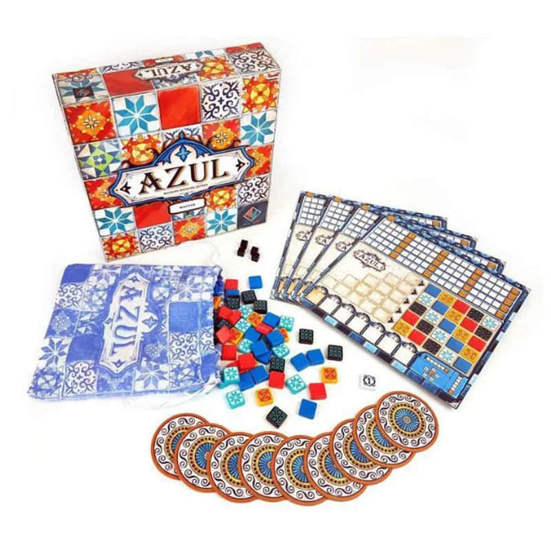 

Funny Colored Brick Master Tile Monogatari Azul Card Family Board Games Second Generation Children's Gifts