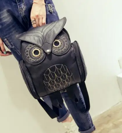 1 unids/lote de mochilas escolares con dibujos de búho, 4 colores