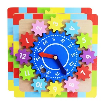 

Baby Clock Toy Wooden Montessori Toys Educational Time Teaching Material Number Learning Toys For Child Learn Clocks