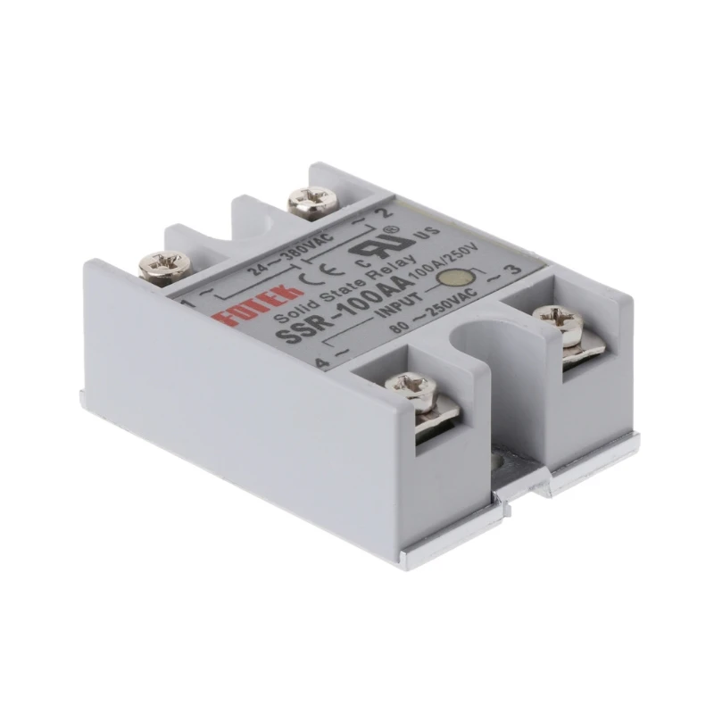 

24V-380V SSR-100AA 100A AC-AC Solid State Relay Module Temperature Controller