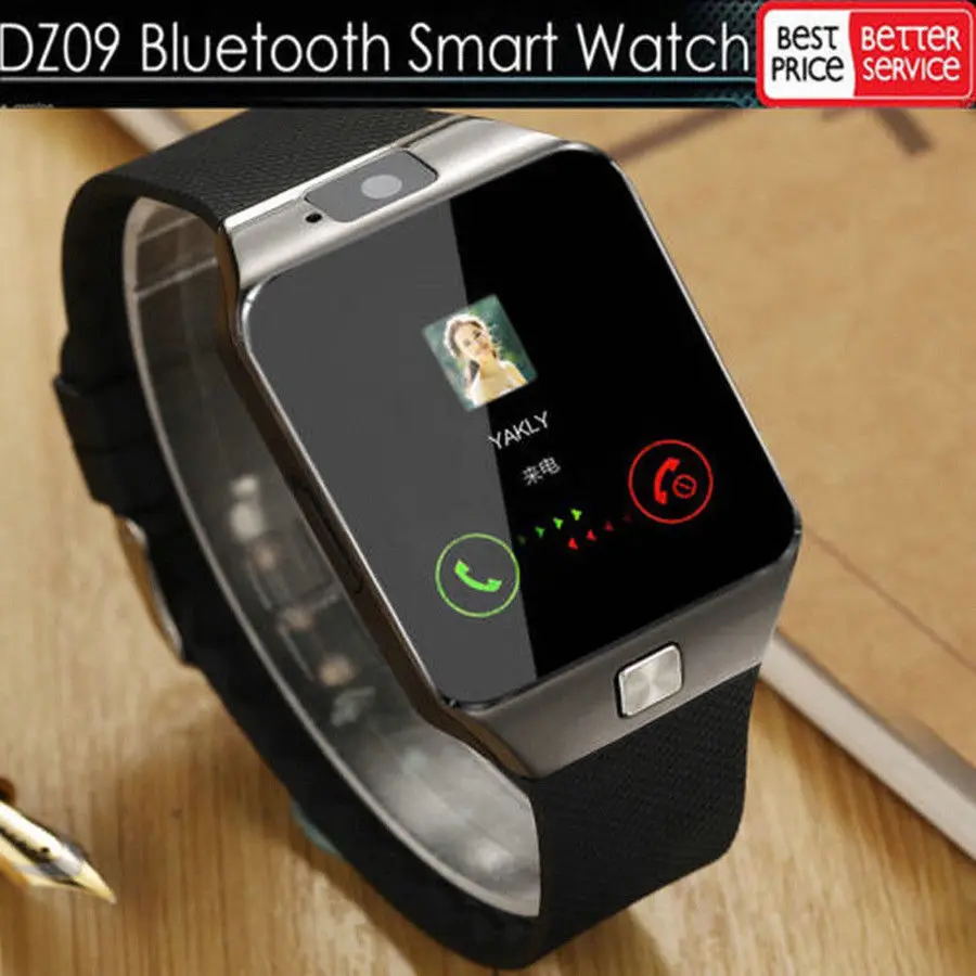 Новинка мужские умные часы Bluetooth DZ09 Android телефонные звонки Relogio 2G GSM SIM TF карта