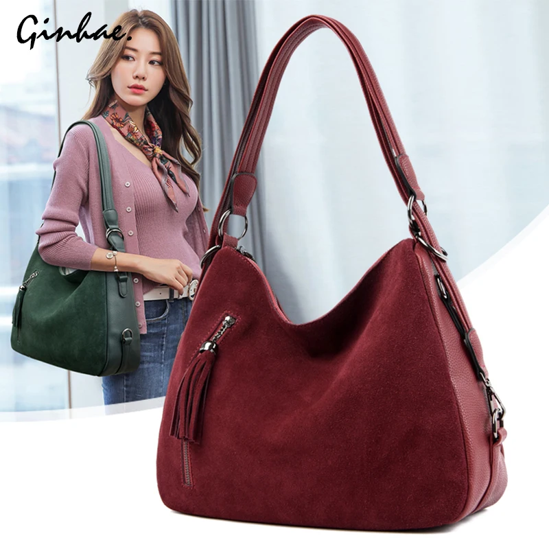 suede handbags online