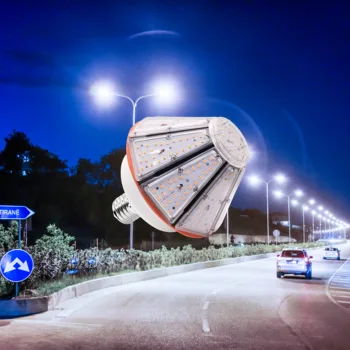 

80W LED Corn Light Bulb, Replaced for 400W CFL/HID/HPS Light 10400lm High Lumen，E39/E40 Mogul Base for Post Top Wall Warehouse