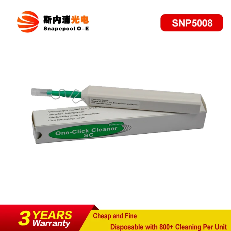 

Pen Type One Click SC FC ST Fiber Optic 2.5mm Connector Cleaner