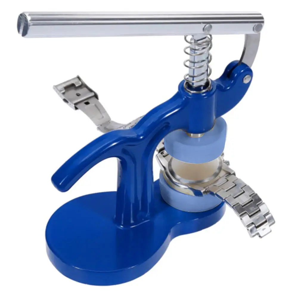 

13pcs Blue Watch Case Press Dies Watch Crystal Front Back Case Cover Screw Press Presser Close Watchmakers Repair Kit Tools