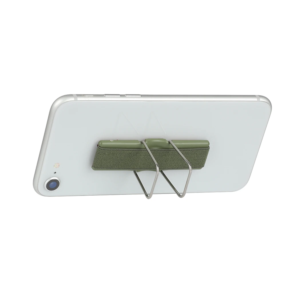 Universal Elastic Phone Grip Strap with Stand - Secure and Convenient Attachment