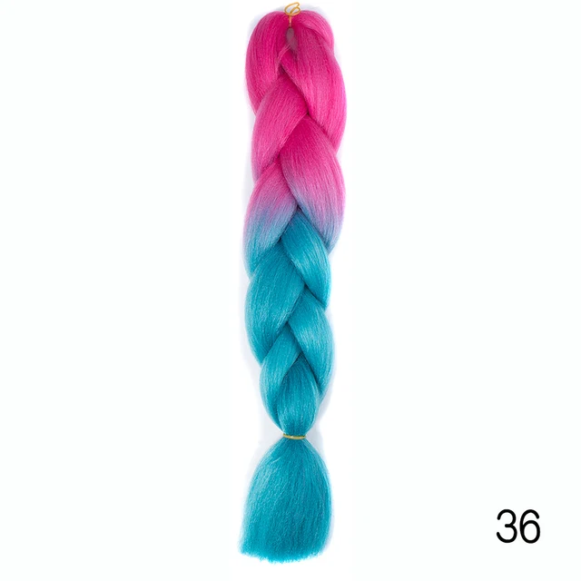 Hair Braid Synthetic Jumbo False Braid Pre Stretched Afro Wholesale Ombre Braiding Hair Extensions  Color Dreadlocks T1B/530