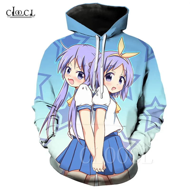 Толстовка с капюшоном Lucky Star для мужчин и женщин свитшот 3D принтом в стиле хип хоп