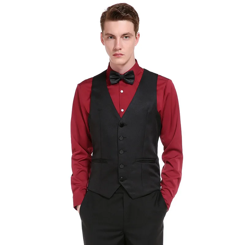 

Outer Mold Photo Shoot New Style Men Fashion Solid Color Single-Breasted Basic Men's Gentleman Suit Waistcoat M13