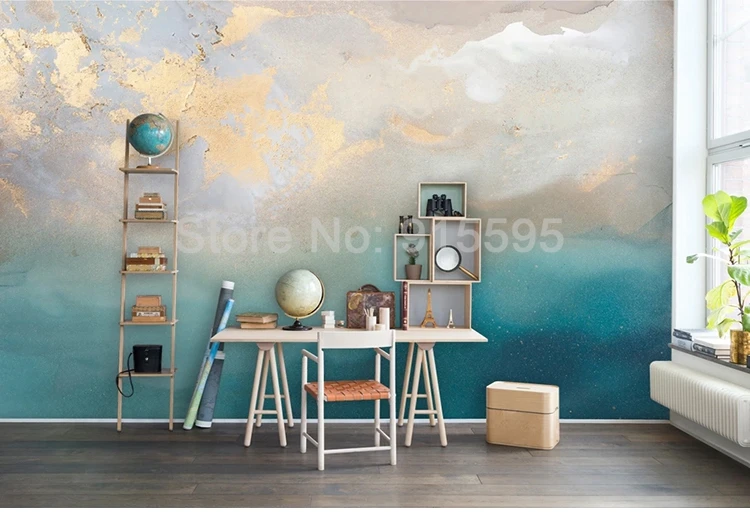 Custom 3D moderna pintura abstrata Mural, arte