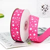 Hot Selling 5yards 15mm 20mm 25mm 38mm Grosgrain Ribbon Printed Stars for Christmas Wedding Decoration DIY Sewing Handmand Craft ► Photo 3/5