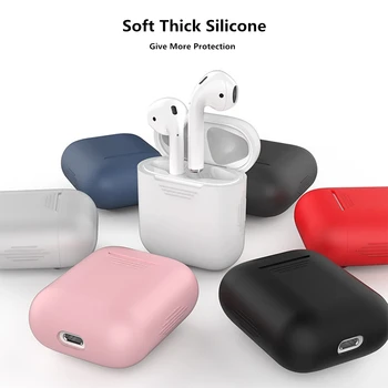 

airpods case soft clear silicone shock proof suitable for airpod 1 air pods 2