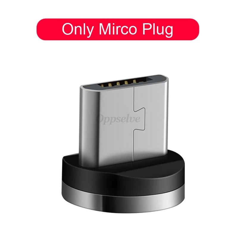 Oppselve Магнитный usb-кабель для iPhone, huawei, samsung, Магнитный зарядный шнур, кабель Micro USB type C для телефона Android - Цвет: Only Micro Adapter