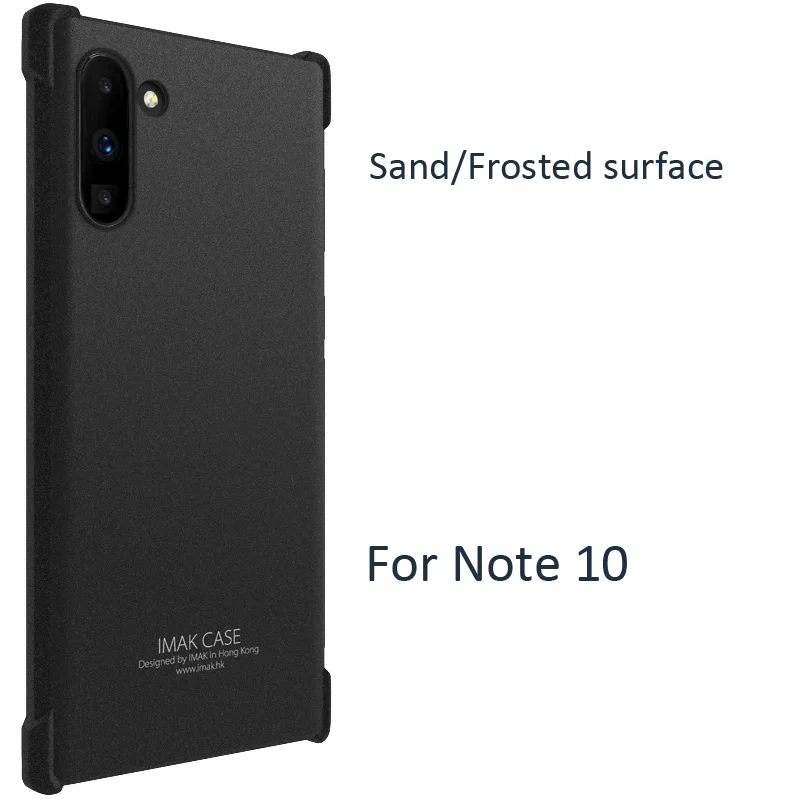 Чехол IMAK Airbag ДЛЯ samsung Galaxy Note 10 Plus, мягкий ТПУ Силиконовые прозрачные чехлы - Цвет: Frosted Surface
