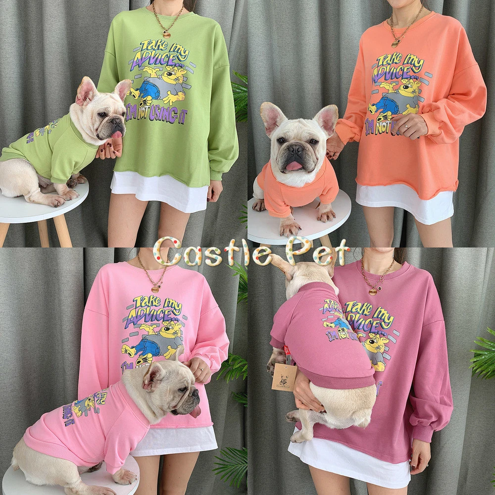 Sudadera De Primavera Con Capucha Para Familia Ropa A Juego Para Cachorros Ropa Para Mascotas Ropa Del Bebe Para Pug Caniche De Peluche Bulldog Sudaderas De Perro Aliexpress