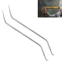 20 шт. тип двойной пчелиный из нержавеющей стали для разведения пчел сдвиг штифт червь перемещение прививка личинка передачи иглы Поставки