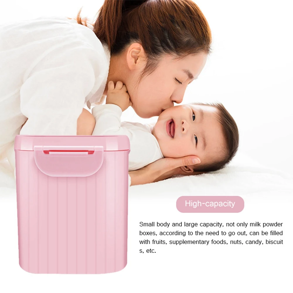Large Capacity Baby Milk Powder Can Airtight Storage Box Portable Barrel Infant Bottled Food Box Storage Tank Baby Feeding Box