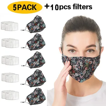 

PM2.5 Washable Mouth Face cover fabric cover case Respirator Mouth-muffle reusable mascarillas protective lavable cover