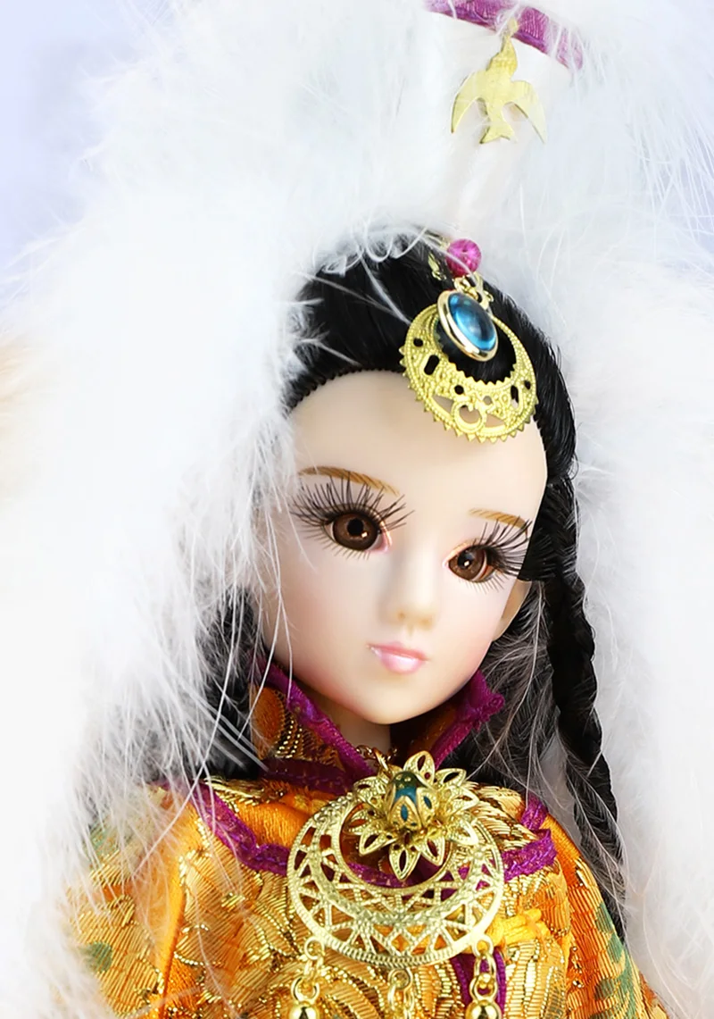 34 см китайские XI династии Хань девушка куклы Коллекционные Ван Zhaojun Куклы Игрушки Подарки четыре красотки Древнего Китая серия D2110