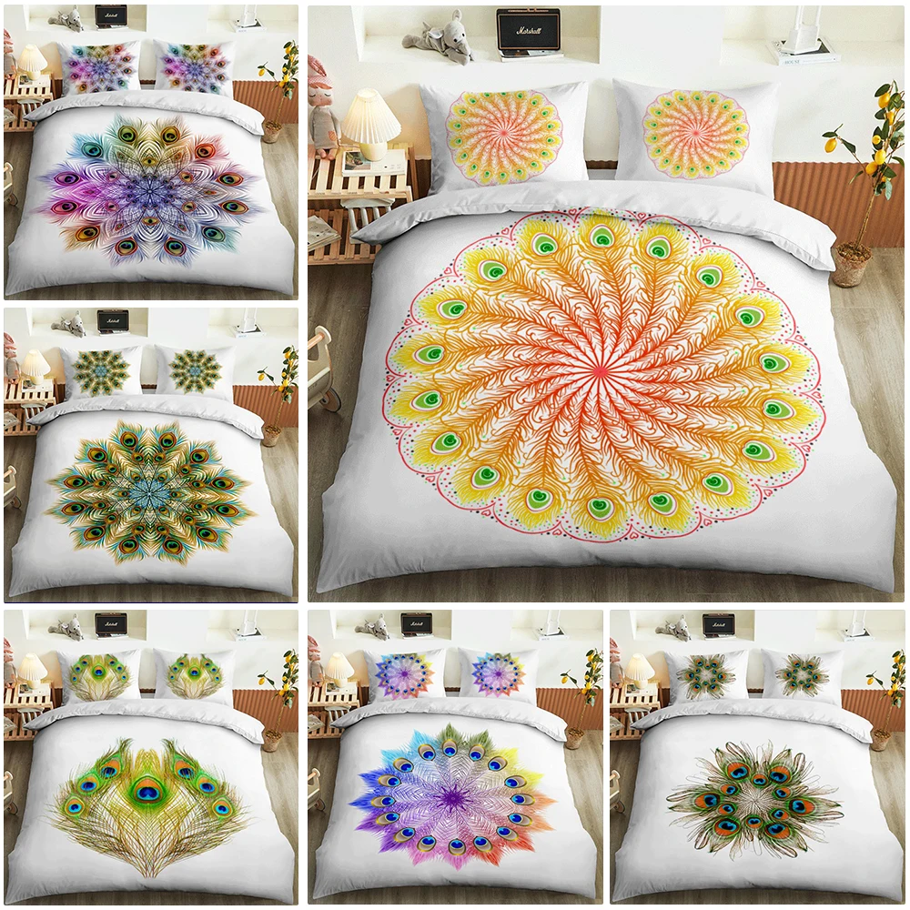 

National style Bohemia 3D Bedding Set Mandala Duvet Cover Set winter bed sheet pillowcase large bedding