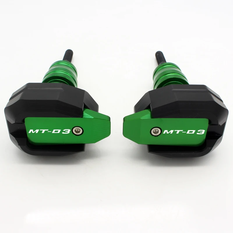 green MT-03 Подходит для YAMAHA MT-03 MT-25 YZF-R3 YZF-R25 YZF R3 YZF R25 защита от падения рамки ползунок защита обтекателя противоаварийная панель протектор - Цвет: green MT-03