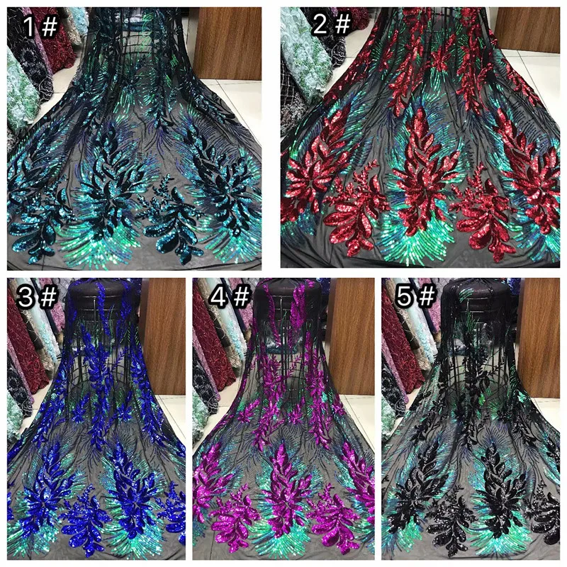 Новинка нигерийское кружево ткань высокое качество tissu dentelle нигерийский кружевной материал роскошные ткани для вечерних платьев 5 ярдов/партия