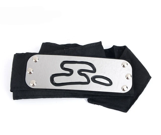 Anime Headband Leaf Village Logo Konoha Cosplay Costume Accessories black