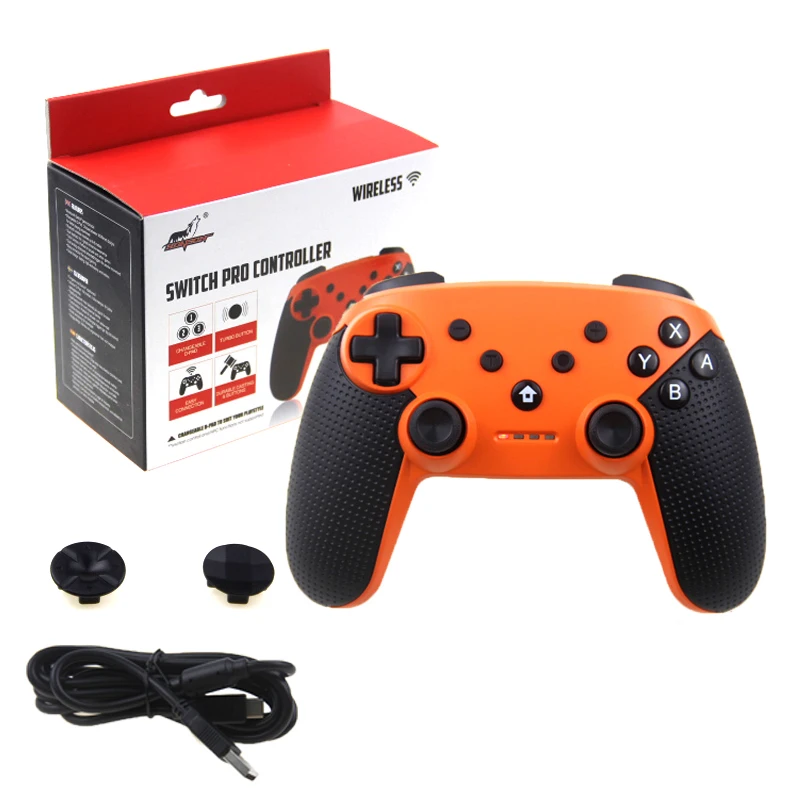 Консольный переключатель Nintendo Bluetooth геймпад Pro Joypad для Android/PC Аксессуары контроллер беспроводной игровой контроллер Джойстик - Цвет: With box Orange 5028