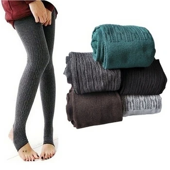 

Lady Knitting High Elastic Tight Women's Thick Tights Winter Warm Skinny Tights Winter Keep Warm Pantyhose