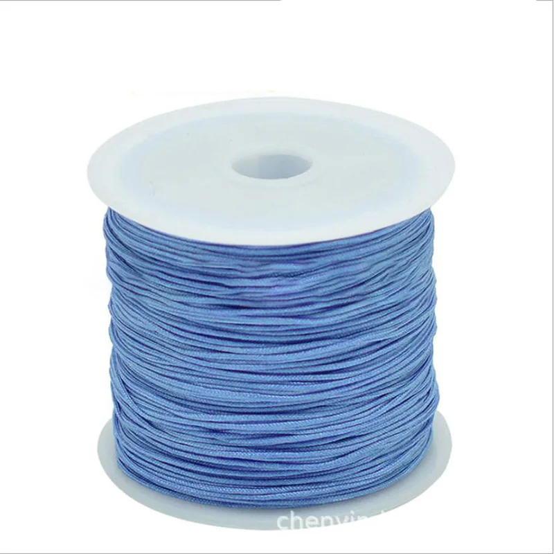 1Roll 0.8 1 1.5 mm Nylon Cord Thread Chinese Knot Macrame Cord Bracelet Braided String DIY Tassels Beading String Thread Jewelry 