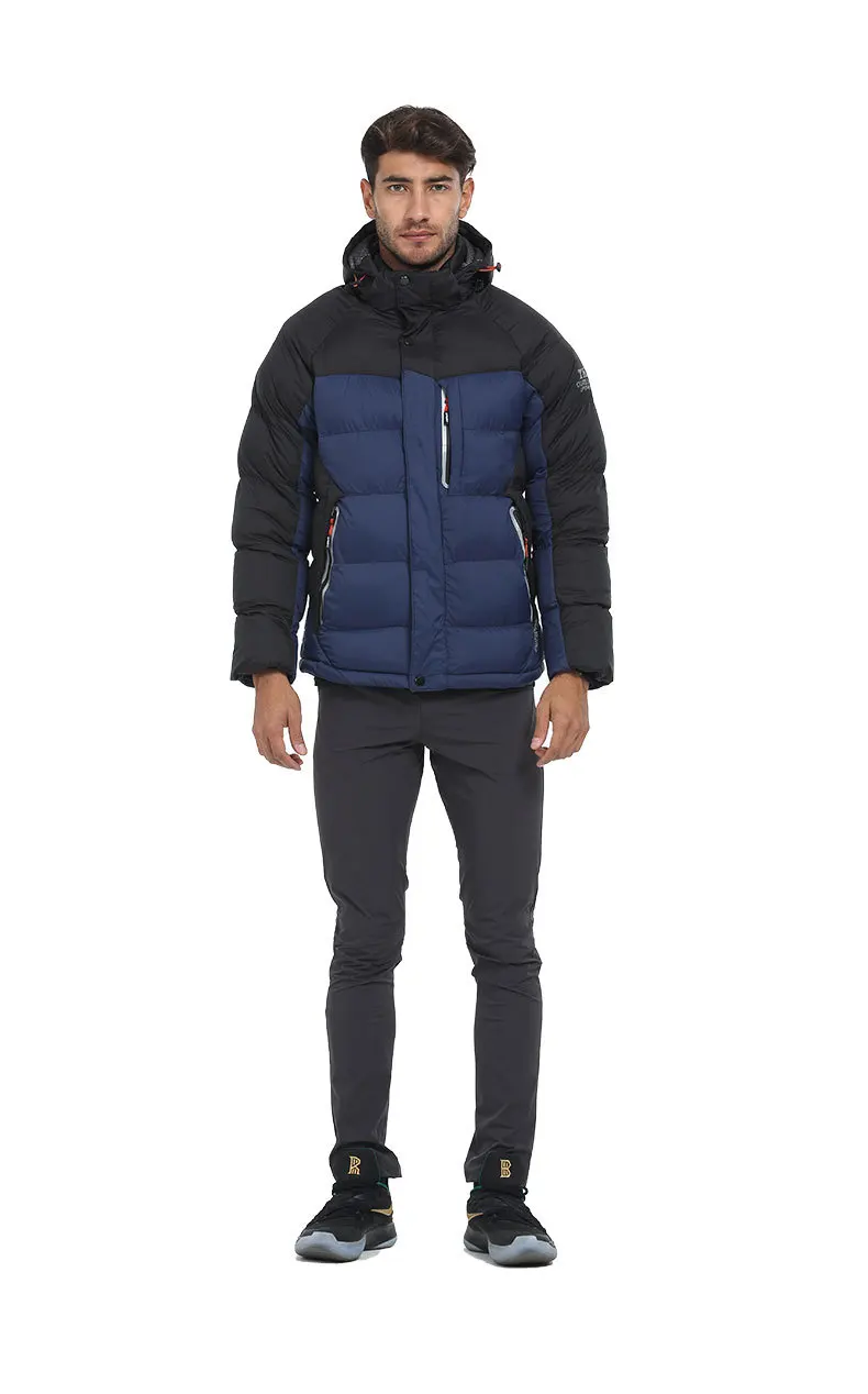 Мужская зимняя куртка-пуховик с капюшоном, ветрозащитная ветровка спортивная куртка, теплая зимняя верхняя одежда, пальто, повседневная мужская одежда L-4XL