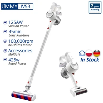 

[Free Duty] JIMMY JV53 Wireless Handheld Cordless 425W Vacuum Cleaner 125AW 20kPa Dust Collector VS JIMMY JV51 JV83
