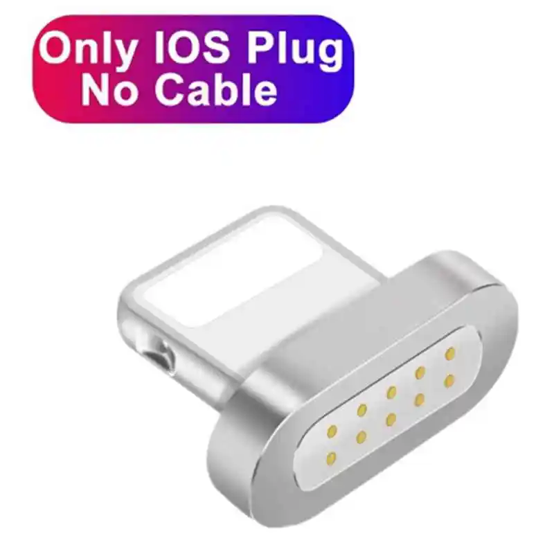 Горячий Тип C Магнитный кабель штекер USB C мобильный телефон зарядное устройство головка для Android Магнитный кабель головка для iPhone 8 X магнитный разъем - Тип штекера: For iPhone