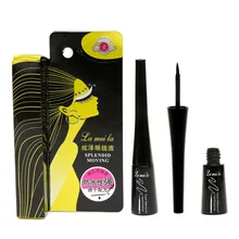 Темно-Черная Подводка для макияжа с защитой от пота, косметическая подводка для макияжа, черная стойкая Водостойкая Подводка для глаз, жидкая подводка для глаз, карандаш