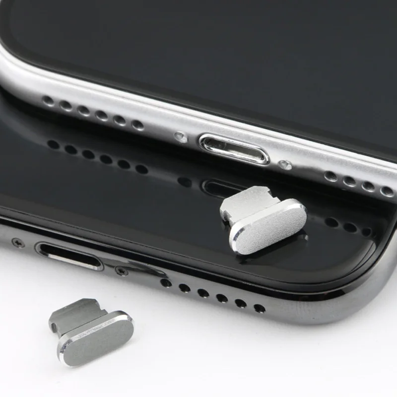 Металлический разъем для защиты от пыли для iPhone 11, 7, 8, X, XR, 6S Plus, заглушка для крышки, заглушка для iPhone, Аксессуары для мобильных устройств