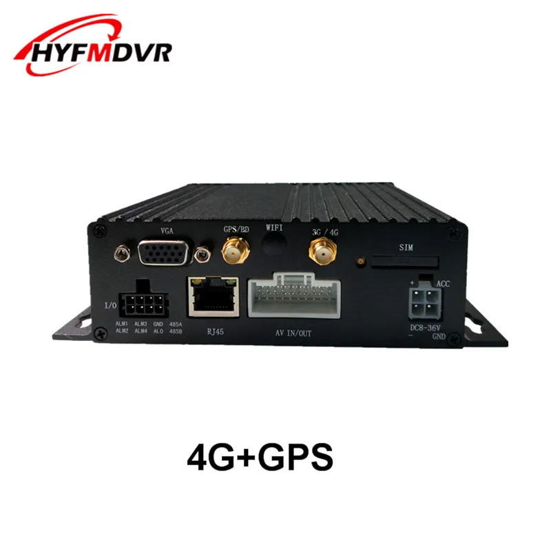HYFMDVR дистанционное видеонаблюдение SD карта 4G GPS MDVR широкое напряжение DC8V 36V